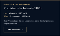 Praxistransfer Intensiv in LINZ – Mehr als Beratung. Messbare Gesundheit. 